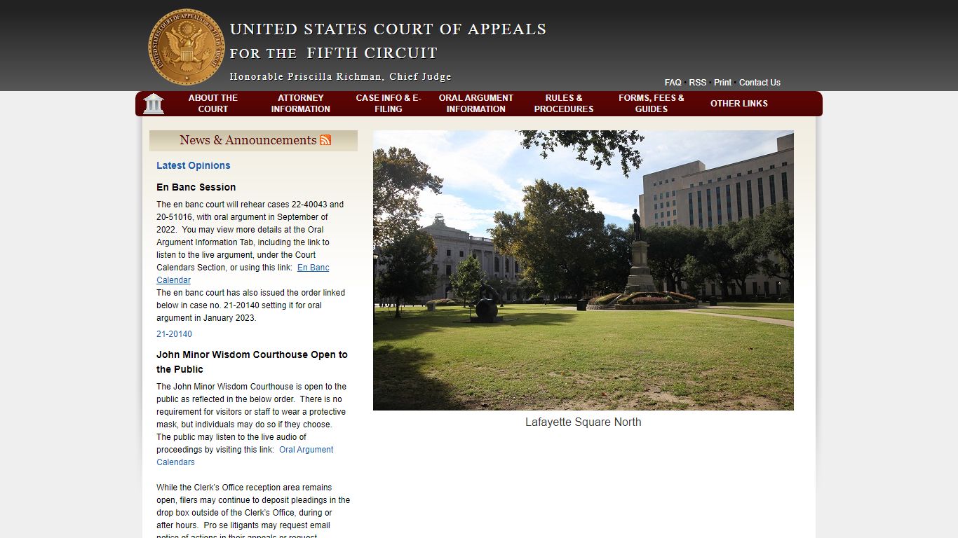 Fifth Circuit Court of Appeals - United States Court of Appeals for the ...