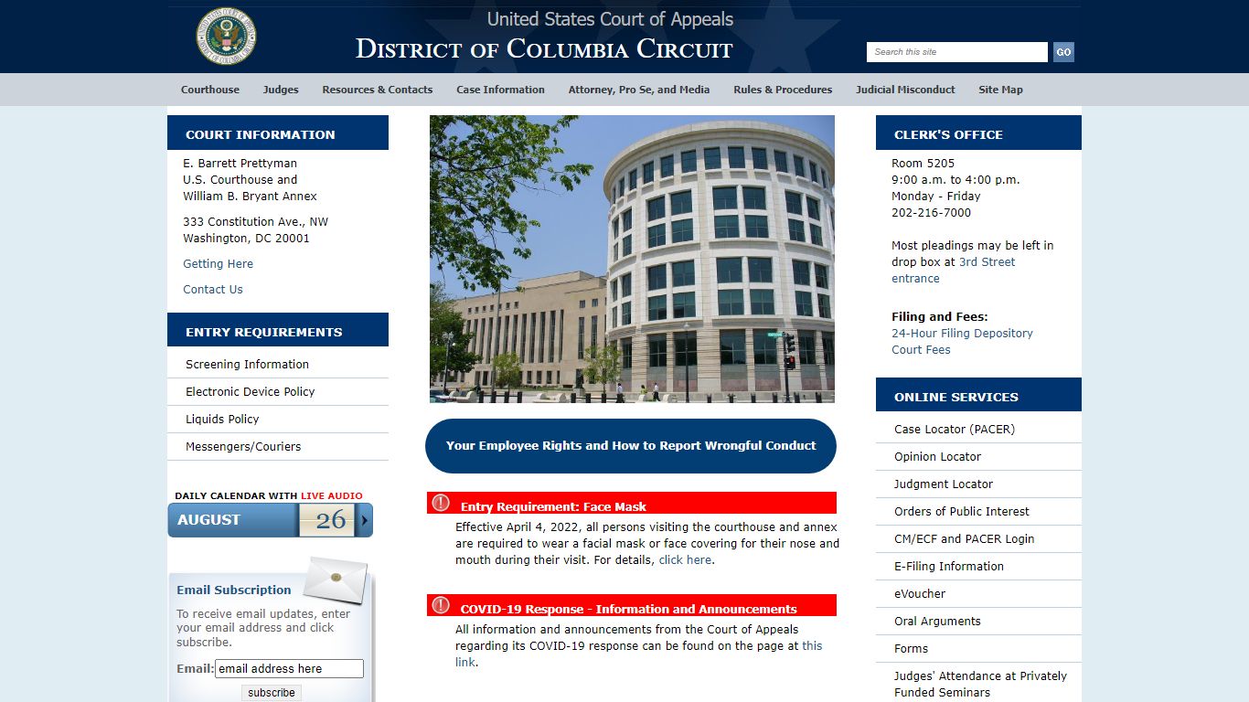 U.S. Court of Appeals - D.C. Circuit - Home